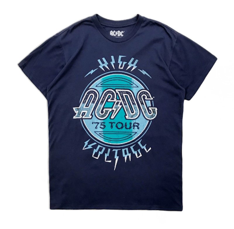 画像1: Unisx ACDC rock band T-shirt　男女兼用 ユニセックスACDCロックバンドTシャツ (1)