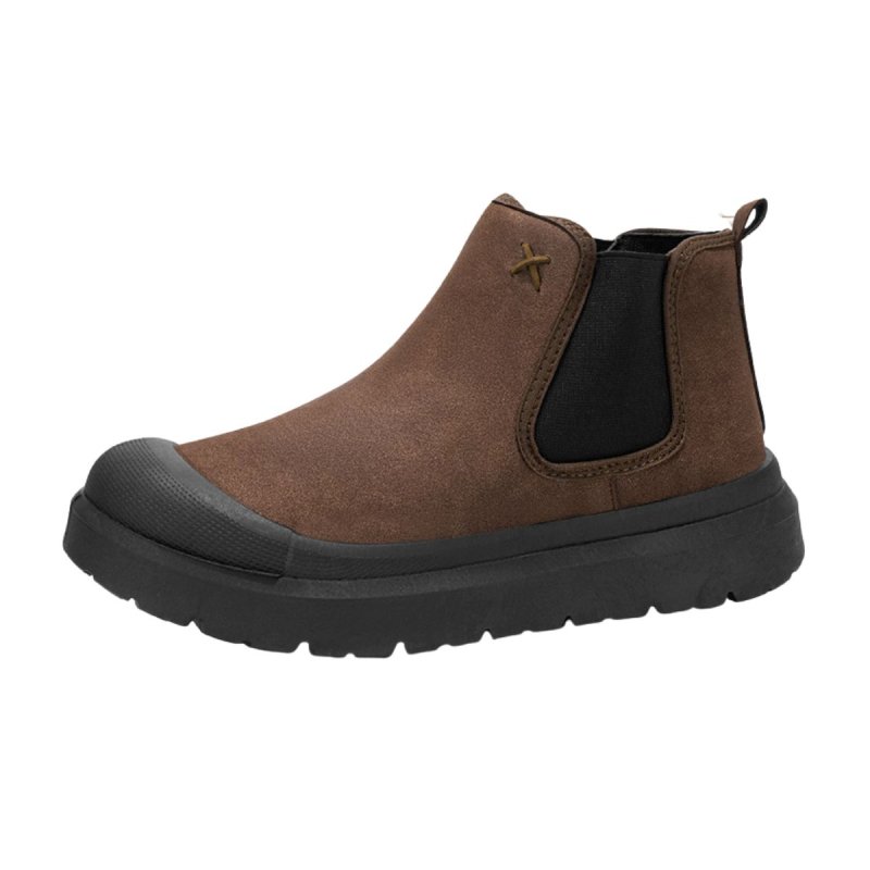 画像3: Suede side-gore ankle boots Sneakers  スウェードサイドゴアショートブーツスニーカーワークブーツ  (3)