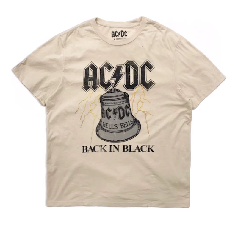 画像1: Unisx Back in Black ACDC rock band T-shirt　男女兼用 ユニセックスBack in Black ACDCロックバンドTシャツ (1)