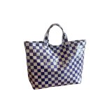 画像2: Check & Damier PVC Tote Bag　ユニセックス男女兼用 チェック&ダミエPVCトートバッグ (2)