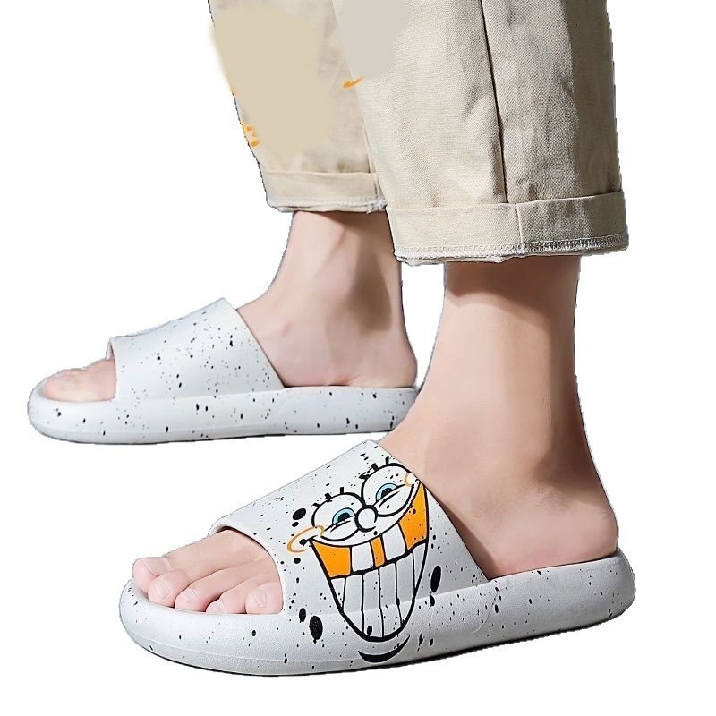 画像4:  Unisex PVC SpongeBob print Sandals slippers     男女兼用 PVCスポンジボブプリントサンダルスリッパビーチサンダル シューズ (4)