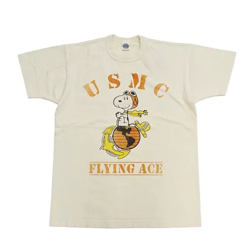 画像3: Unisx  UCMC FLYING ACE Snoopy Print T-Shirt  男女兼用 ユニセックスUCMC FLYING ACEスヌーピープリントTシャツ (3)