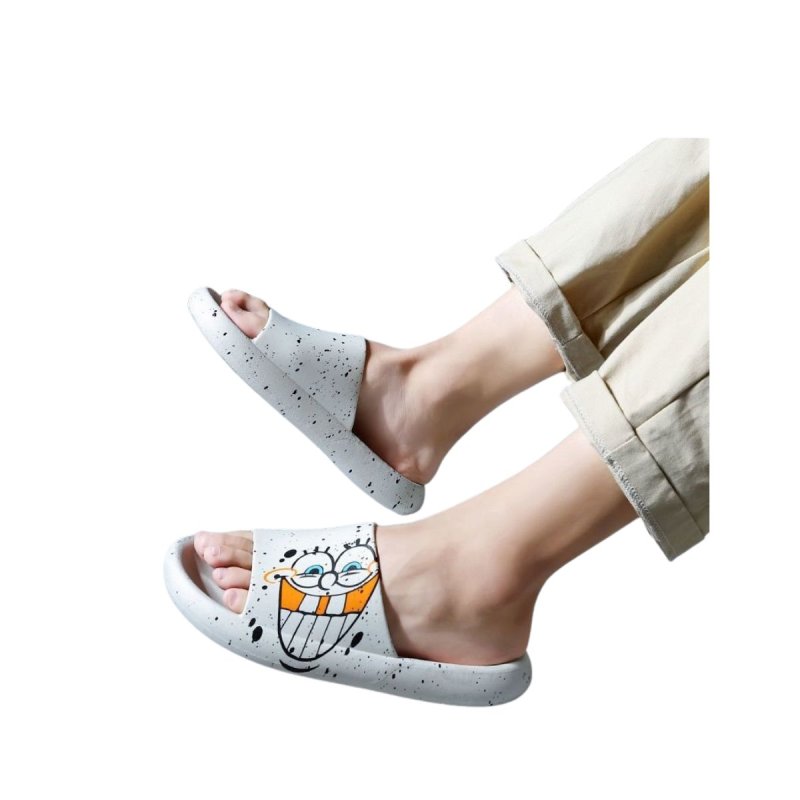 画像3:  Unisex PVC SpongeBob print Sandals slippers     男女兼用 PVCスポンジボブプリントサンダルスリッパビーチサンダル シューズ (3)