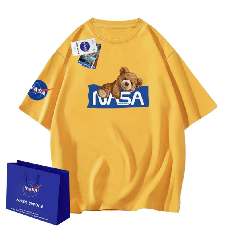 画像3: Nasa x Big Bear T-shirt ユニセックス 男女兼用 ナサ×クマ ベア プリント Tシャツ (3)