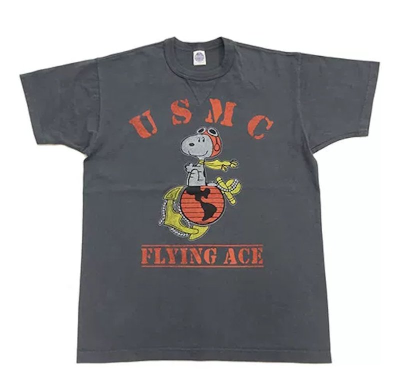 画像4: Unisx  UCMC FLYING ACE Snoopy Print T-Shirt  男女兼用 ユニセックスUCMC FLYING ACEスヌーピープリントTシャツ (4)