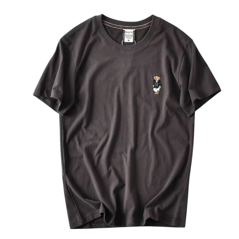 画像3: Unisex One point bear embroidery T-shirt 男女兼用 ユニセックスワンポイントベア刺繡 Tシャツ (3)