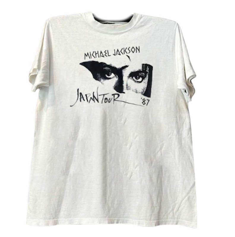 画像1: Michael Jackson Tour Vintage-Style T-Shirt　男女兼用マイケルジャクソンツアーヴィンテージスタイルTシャツ (1)