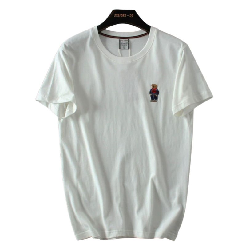 画像4: Unisex One point bear embroidery T-shirt 男女兼用 ユニセックスワンポイントベア刺繡 Tシャツ (4)