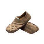 画像2: Mens Unisex Lightweight Suede Lace-Up Detail Slip-Onsshoes  軽量スウェードレースアップ模様スリッポンローファー シューズ (2)