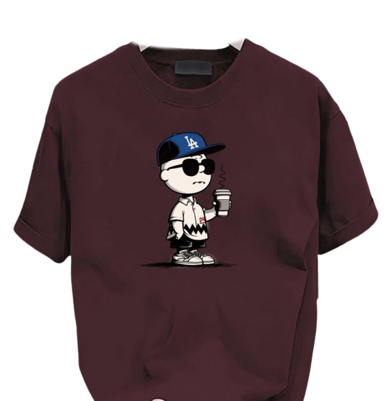 画像3: Unisex Charlie Brown Angels Watching baseball T-shirt 男女兼用 ユニセックスチャーリーブラウン エンジェルスベースボールウォッチング Tシャツ (3)