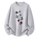 画像9: Cross & Cherry Print Crewneck Sweatshirt ユニセックス 男女兼用  クロス＆チェリーetcプリントクルーネックスウェットプリント トレーナー (9)