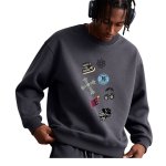 画像1: Cross & Cherry Print Crewneck Sweatshirt ユニセックス 男女兼用  クロス＆チェリーetcプリントクルーネックスウェットプリント トレーナー (1)