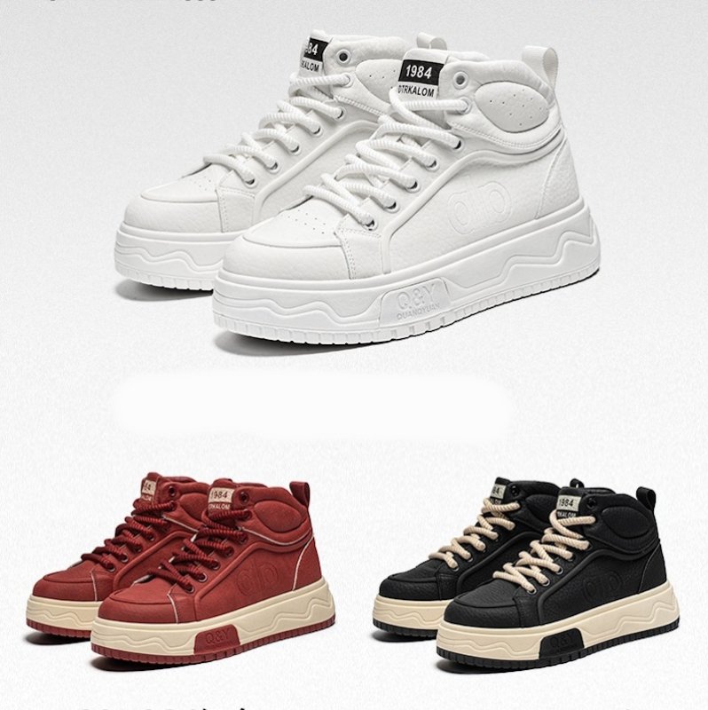 画像4: Men's High-top platform lace-up leather boots Martin boots ユニセックス 男女兼用  ハイカット厚底レースアップレザーブーツ マーティンブーツ (4)