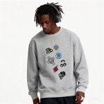 画像11: Cross & Cherry Print Crewneck Sweatshirt ユニセックス 男女兼用  クロス＆チェリーetcプリントクルーネックスウェットプリント トレーナー (11)