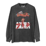 画像3: Unisex Vintage Design AKIRA T-shirt  男女兼用 ユニセックス ヴィンテージ風 古着風 デザイン アキラ Tシャツ ウォッシュ加工 (3)