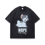 画像1: Tom and Jerry Tom NOPE T-shirt　男女兼用トムとジェリートム＆ジェリートムノープTシャツ (1)