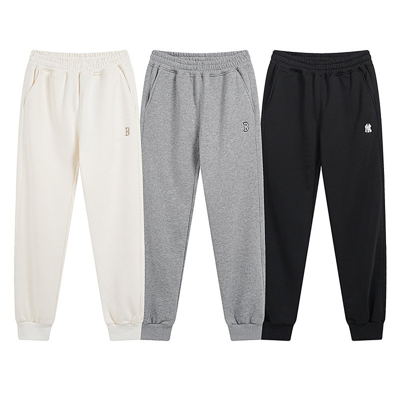 画像1: unisex MLB point embroidery sweatpants  ユニセックス男女兼用MLB×ワンポイントロゴ スウェットパンツ (1)