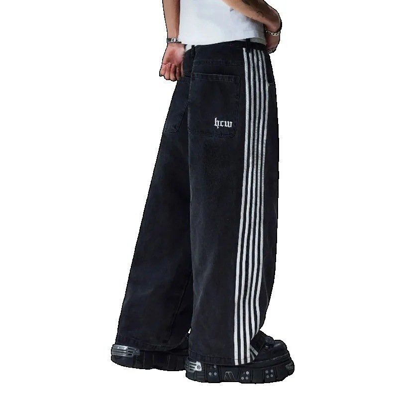 画像5: Y2K 3-Stripe Denim Pants　ユニセックス 男女兼用 Y2K3本ラインデニムパンツ (5)