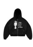 画像5: Music Lover Zip-Up Hoodie　ユニセックス 男女兼用 ミュージックラバージップアップフーディパーカースウェット (5)