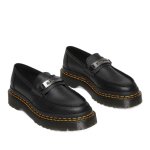 画像3:  Unisex Platform Flat Low-Top Combat Loafers Slip-on　 男女兼用プラットフォームステッチレザー ローファースリッポンシューズ (3)