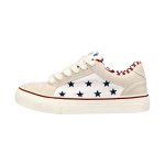 画像3: Unisex Star Canvas Platform Lace-Up Sneakers ユニセックス男女兼用 スターキャンバス厚底レースアップスニーカーシューズ (3)