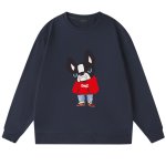 画像3: Stylish Bulldog Print Sweatshirt ユニセックス 男女兼用 スタイリッシュブルドッグプリント スウェットトレーナー (3)
