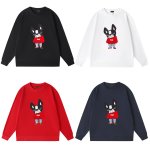 画像5: Stylish Bulldog Print Sweatshirt ユニセックス 男女兼用 スタイリッシュブルドッグプリント スウェットトレーナー (5)