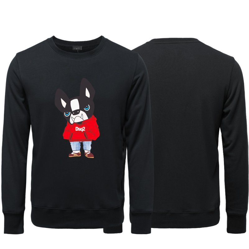 画像6: Stylish Bulldog Print Sweatshirt ユニセックス 男女兼用 スタイリッシュブルドッグプリント スウェットトレーナー (6)