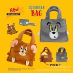 画像2: tom and jerry velor tote bag　トムとジェリートム＆ジェリーベロアトートエコバッグ (2)