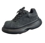 画像2: Unisex Chunky-Sole Leather "Big Head" Lace-Ups Sneakers ユニセックス男女兼用 チャンキーソール厚底レザーレースアップスニーカーシューズ (2)