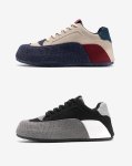 画像3: Two-tone suede platform lace-up sneakers ユニセックス男女兼用 バイカラースウェード厚底レースアップスニーカー (3)