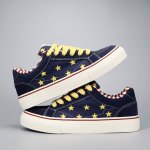 画像4: Unisex Star Canvas Platform Lace-Up Sneakers ユニセックス男女兼用 スターキャンバス厚底レースアップスニーカーシューズ (4)
