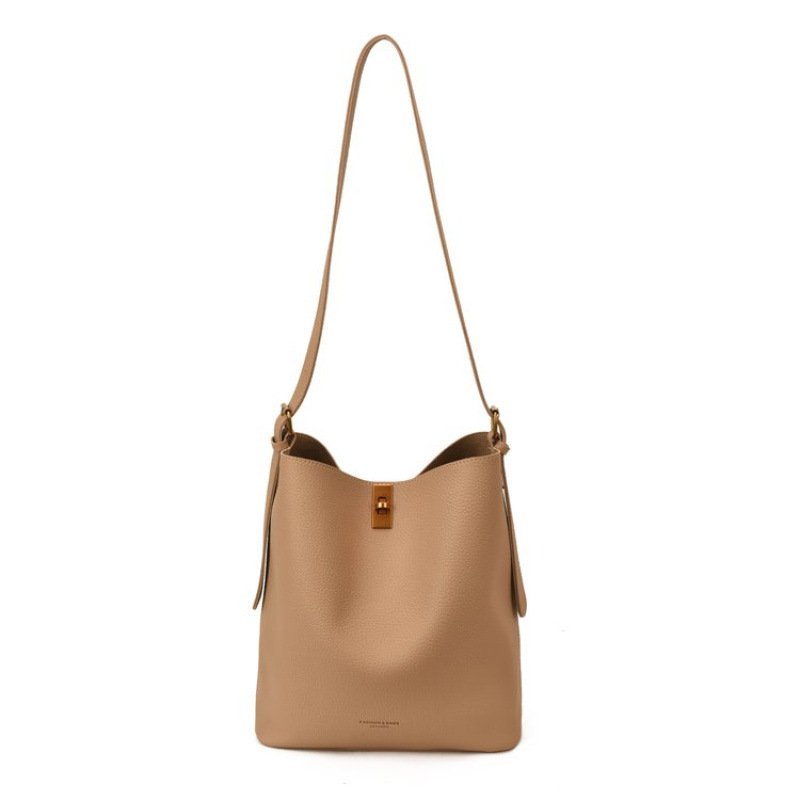画像4: Leather Tote Shoulder Bag　ユニセックス男女兼用 レザーベーシックトートショルダーバッグ (4)