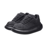 画像4: Unisex Chunky-Sole Leather "Big Head" Lace-Ups Sneakers ユニセックス男女兼用 チャンキーソール厚底レザーレースアップスニーカーシューズ (4)