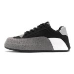 画像1: Two-tone suede platform lace-up sneakers ユニセックス男女兼用 バイカラースウェード厚底レースアップスニーカー (1)