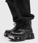画像5: Metal-soled British-style platform Martin boots　男女兼用ユニセックスレザーメタルソールブリティッシュスタイルレースアッププラットフォームマーティンブーツ (5)