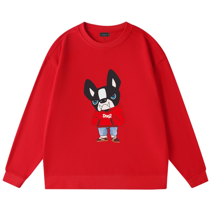 画像4: Stylish Bulldog Print Sweatshirt ユニセックス 男女兼用 スタイリッシュブルドッグプリント スウェットトレーナー (4)