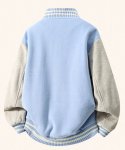 画像4: WASSUP UOSNES Varsity JacketBASEBALL JACKET baseball uniform jacket blouson  ユニセックス 男女兼用 WASSUP UOSNES ZHXスタジアムジャンパー スタジャン MA-1 ボンバー ジャケット ブルゾン (4)