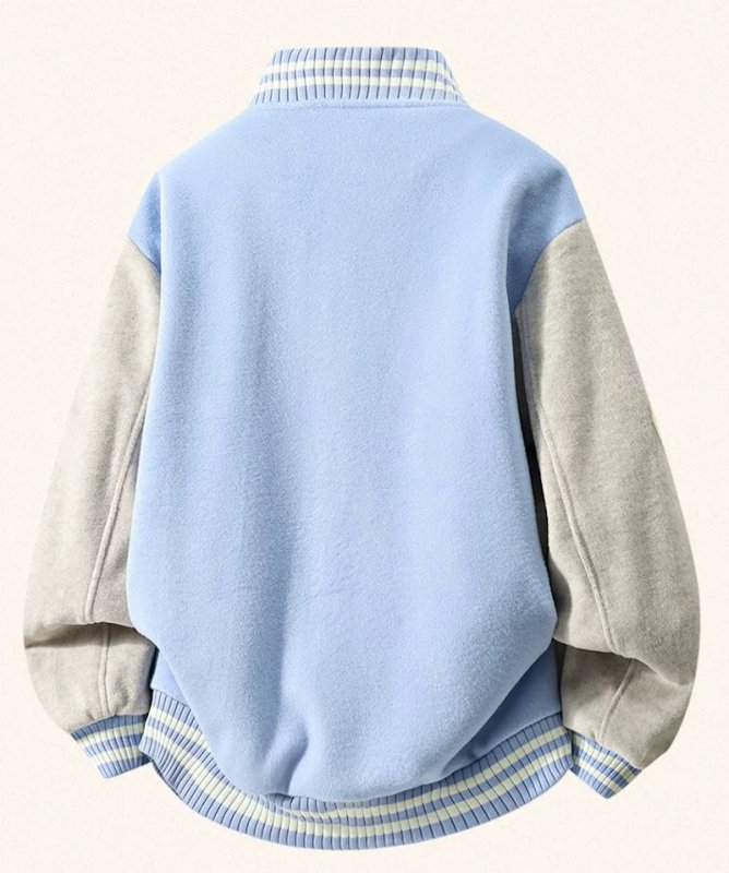 画像4: WASSUP UOSNES Varsity JacketBASEBALL JACKET baseball uniform jacket blouson  ユニセックス 男女兼用 WASSUP UOSNES ZHXスタジアムジャンパー スタジャン MA-1 ボンバー ジャケット ブルゾン (4)
