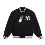 画像5: MLB New York Yankees Denim Varsity Jacket baseball uniform jacket blouson  ユニセックス 男女兼用NYニューヨークヤンキース デニムスタジャン スタジアムジャンパー  MA-1 ボンバー ジャケット ブルゾン (5)