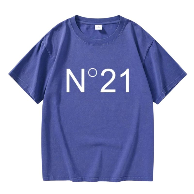 画像4: N21 trend element Malong Wash T-shirt unisex　男女兼用 ユニセックス N21 ロゴ ヴィンテージ風 半袖Tシャツ (4)