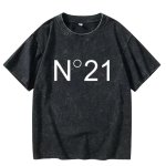 画像2: N21 trend element Malong Wash T-shirt unisex　男女兼用 ユニセックス N21 ロゴ ヴィンテージ風 半袖Tシャツ (2)
