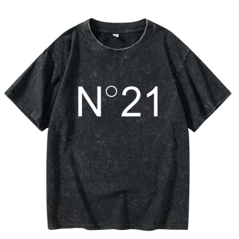 画像2: N21 trend element Malong Wash T-shirt unisex　男女兼用 ユニセックス N21 ロゴ ヴィンテージ風 半袖Tシャツ (2)