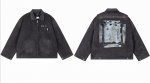 画像2: ERD Melancholic Collared Distressed Denim Zip-Up Jacket blouson  ユニセックス 男女兼用 ERDメランコリック 襟付きダメージデニムジップアップジャケット ブルゾン (2)
