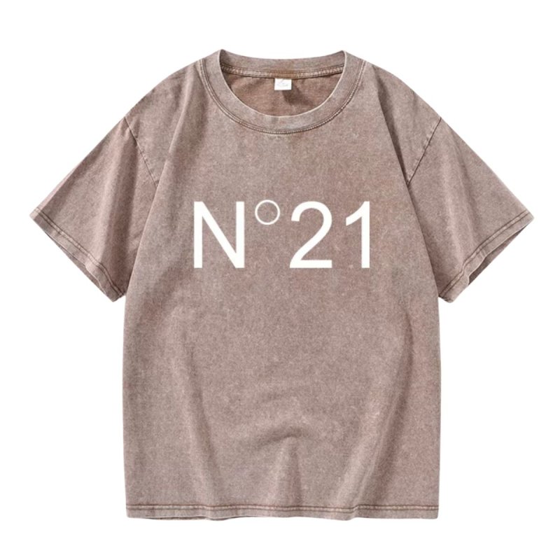 画像1: N21 trend element Malong Wash T-shirt unisex　男女兼用 ユニセックス N21 ロゴ ヴィンテージ風 半袖Tシャツ (1)