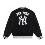画像3: MLB New York Yankees Denim Varsity Jacket baseball uniform jacket blouson  ユニセックス 男女兼用NYニューヨークヤンキース デニムスタジャン スタジアムジャンパー  MA-1 ボンバー ジャケット ブルゾン (3)