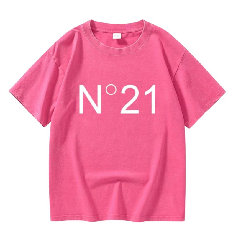 画像6: N21 trend element Malong Wash T-shirt unisex　男女兼用 ユニセックス N21 ロゴ ヴィンテージ風 半袖Tシャツ (6)