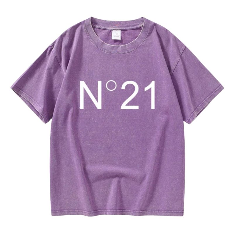 画像5: N21 trend element Malong Wash T-shirt unisex　男女兼用 ユニセックス N21 ロゴ ヴィンテージ風 半袖Tシャツ (5)