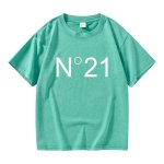画像7: N21 trend element Malong Wash T-shirt unisex　男女兼用 ユニセックス N21 ロゴ ヴィンテージ風 半袖Tシャツ (7)