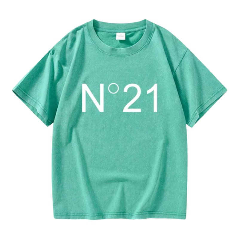 画像7: N21 trend element Malong Wash T-shirt unisex　男女兼用 ユニセックス N21 ロゴ ヴィンテージ風 半袖Tシャツ (7)